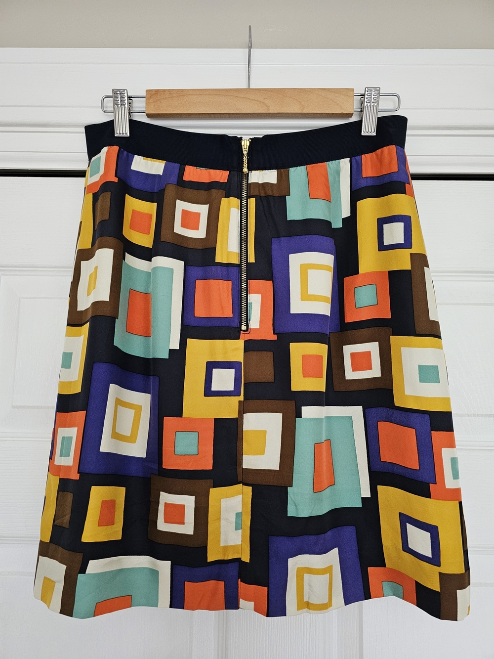 KS Multi-color Print A-Line Skirt - Picture 5 of 8